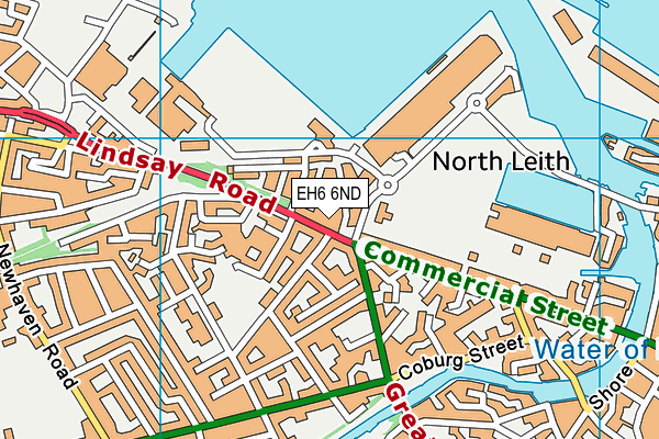 EH6 6ND map - OS VectorMap District (Ordnance Survey) EH6 6ND map - OS VectorMap District (Ordnance Survey)