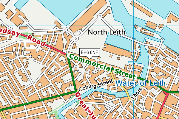 EH6 6NF map - OS VectorMap District (Ordnance Survey) EH6 6NF map - OS VectorMap District (Ordnance Survey)