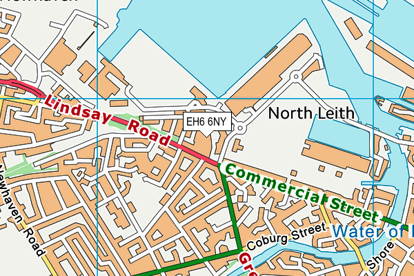 EH6 6NY map - OS VectorMap District (Ordnance Survey) EH6 6NY map - OS VectorMap District (Ordnance Survey)