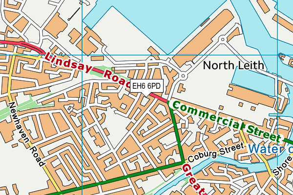 EH6 6PD map - OS VectorMap District (Ordnance Survey) EH6 6PD map - OS VectorMap District (Ordnance Survey)