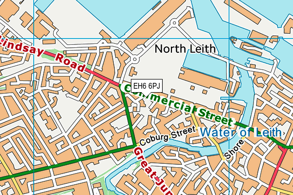 EH6 6PJ map - OS VectorMap District (Ordnance Survey) EH6 6PJ map - OS VectorMap District (Ordnance Survey)