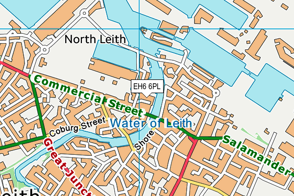 EH6 6PL map - OS VectorMap District (Ordnance Survey) EH6 6PL map - OS VectorMap District (Ordnance Survey)