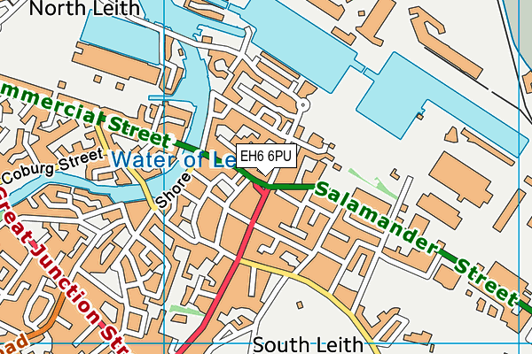 EH6 6PU map - OS VectorMap District (Ordnance Survey) EH6 6PU map - OS VectorMap District (Ordnance Survey)