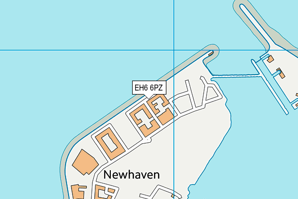 EH6 6PZ map - OS VectorMap District (Ordnance Survey) EH6 6PZ map - OS VectorMap District (Ordnance Survey)