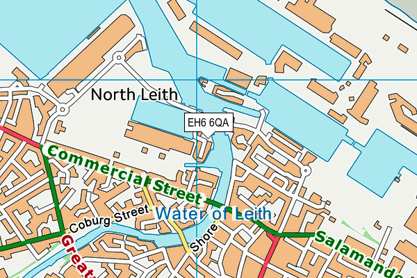 EH6 6QA map - OS VectorMap District (Ordnance Survey) EH6 6QA map - OS VectorMap District (Ordnance Survey)