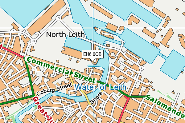 EH6 6QB map - OS VectorMap District (Ordnance Survey) EH6 6QB map - OS VectorMap District (Ordnance Survey)