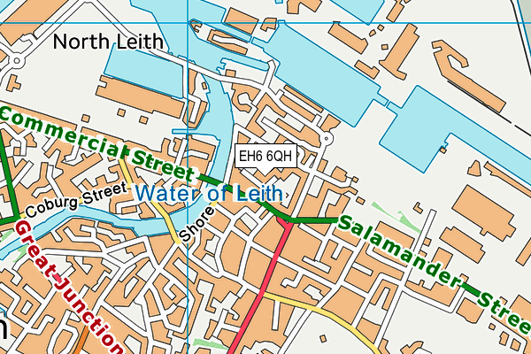 EH6 6QH map - OS VectorMap District (Ordnance Survey) EH6 6QH map - OS VectorMap District (Ordnance Survey)