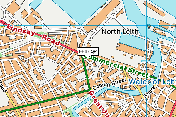 EH6 6QP map - OS VectorMap District (Ordnance Survey) EH6 6QP map - OS VectorMap District (Ordnance Survey)