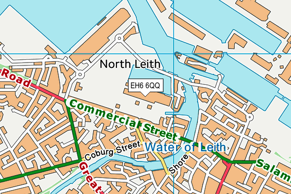 EH6 6QQ map - OS VectorMap District (Ordnance Survey) EH6 6QQ map - OS VectorMap District (Ordnance Survey)