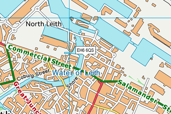 EH6 6QS map - OS VectorMap District (Ordnance Survey) EH6 6QS map - OS VectorMap District (Ordnance Survey)