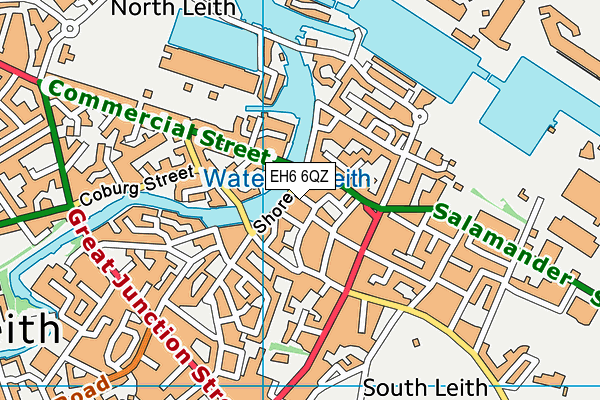 EH6 6QZ map - OS VectorMap District (Ordnance Survey) EH6 6QZ map - OS VectorMap District (Ordnance Survey)