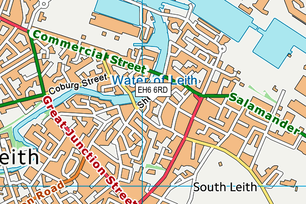 EH6 6RD map - OS VectorMap District (Ordnance Survey) EH6 6RD map - OS VectorMap District (Ordnance Survey)