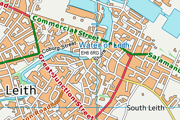 EH6 6RG map - OS VectorMap District (Ordnance Survey) EH6 6RG map - OS VectorMap District (Ordnance Survey)