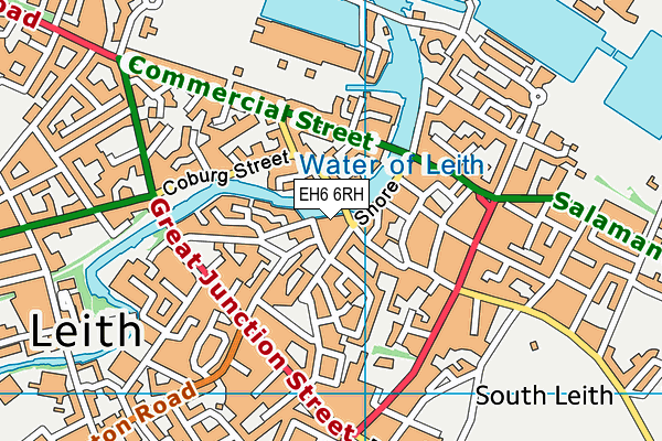 EH6 6RH map - OS VectorMap District (Ordnance Survey) EH6 6RH map - OS VectorMap District (Ordnance Survey)