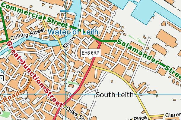 EH6 6RP map - OS VectorMap District (Ordnance Survey) EH6 6RP map - OS VectorMap District (Ordnance Survey)