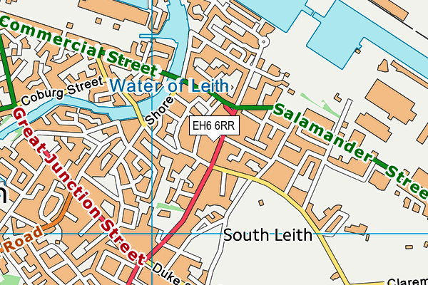 EH6 6RR map - OS VectorMap District (Ordnance Survey) EH6 6RR map - OS VectorMap District (Ordnance Survey)