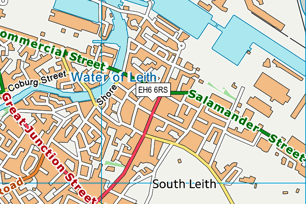 EH6 6RS map - OS VectorMap District (Ordnance Survey) EH6 6RS map - OS VectorMap District (Ordnance Survey)