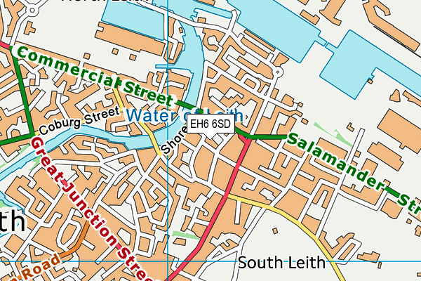 EH6 6SD map - OS VectorMap District (Ordnance Survey) EH6 6SD map - OS VectorMap District (Ordnance Survey)