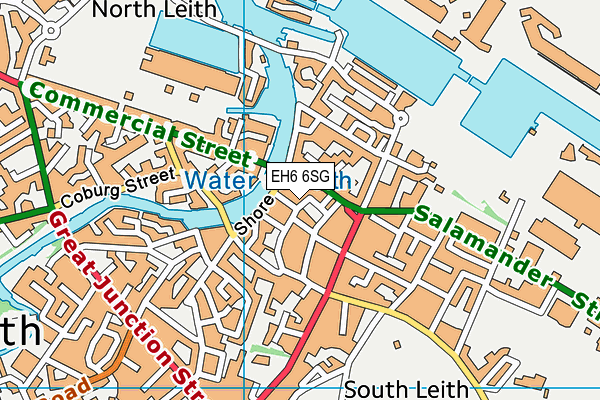 EH6 6SG map - OS VectorMap District (Ordnance Survey) EH6 6SG map - OS VectorMap District (Ordnance Survey)
