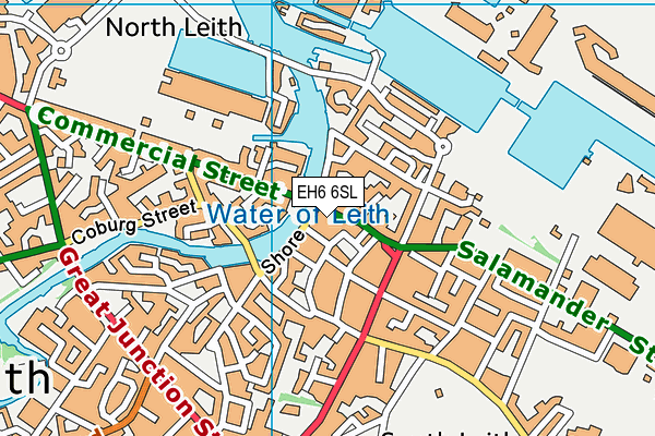 EH6 6SL map - OS VectorMap District (Ordnance Survey) EH6 6SL map - OS VectorMap District (Ordnance Survey)