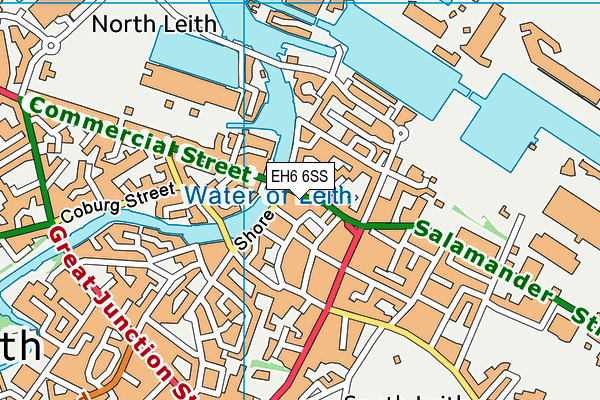 EH6 6SS map - OS VectorMap District (Ordnance Survey) EH6 6SS map - OS VectorMap District (Ordnance Survey)