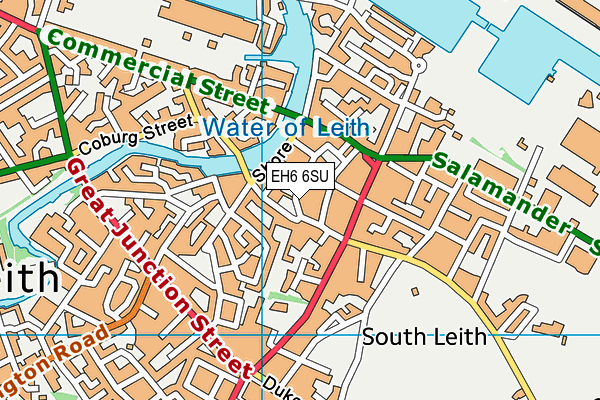 EH6 6SU map - OS VectorMap District (Ordnance Survey) EH6 6SU map - OS VectorMap District (Ordnance Survey)