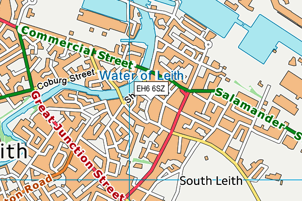 EH6 6SZ map - OS VectorMap District (Ordnance Survey) EH6 6SZ map - OS VectorMap District (Ordnance Survey)