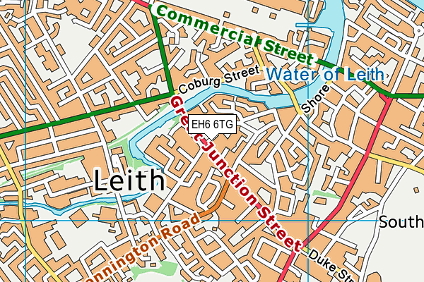EH6 6TG map - OS VectorMap District (Ordnance Survey) EH6 6TG map - OS VectorMap District (Ordnance Survey)