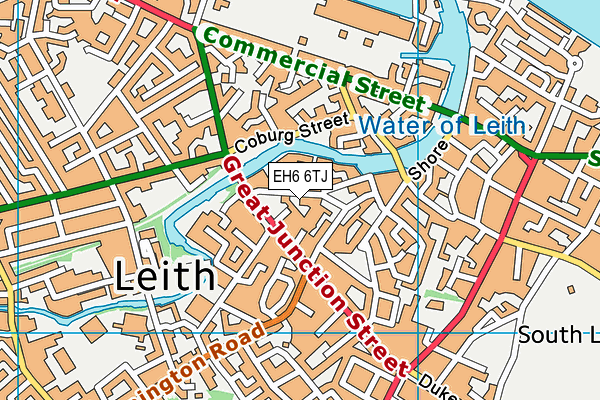 EH6 6TJ map - OS VectorMap District (Ordnance Survey) EH6 6TJ map - OS VectorMap District (Ordnance Survey)