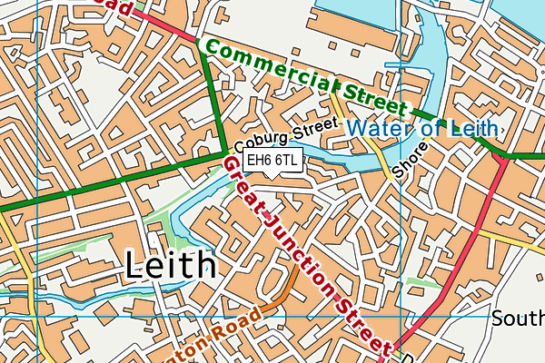 EH6 6TL map - OS VectorMap District (Ordnance Survey) EH6 6TL map - OS VectorMap District (Ordnance Survey)