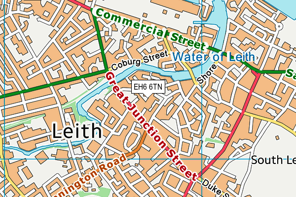 EH6 6TN map - OS VectorMap District (Ordnance Survey) EH6 6TN map - OS VectorMap District (Ordnance Survey)