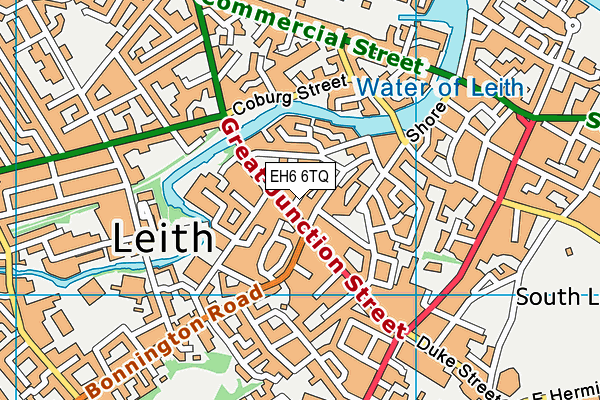 EH6 6TQ map - OS VectorMap District (Ordnance Survey) EH6 6TQ map - OS VectorMap District (Ordnance Survey)