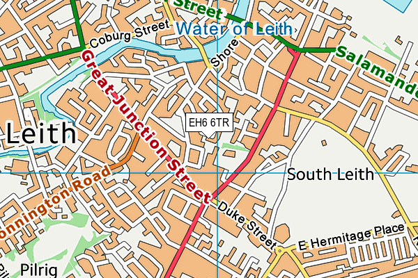 EH6 6TR map - OS VectorMap District (Ordnance Survey) EH6 6TR map - OS VectorMap District (Ordnance Survey)