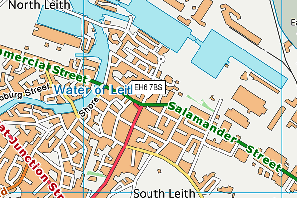 EH6 7BS map - OS VectorMap District (Ordnance Survey) EH6 7BS map - OS VectorMap District (Ordnance Survey)