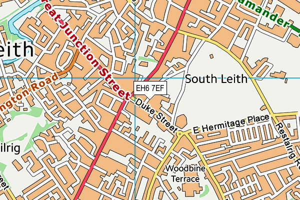 EH6 7EF map - OS VectorMap District (Ordnance Survey) EH6 7EF map - OS VectorMap District (Ordnance Survey)
