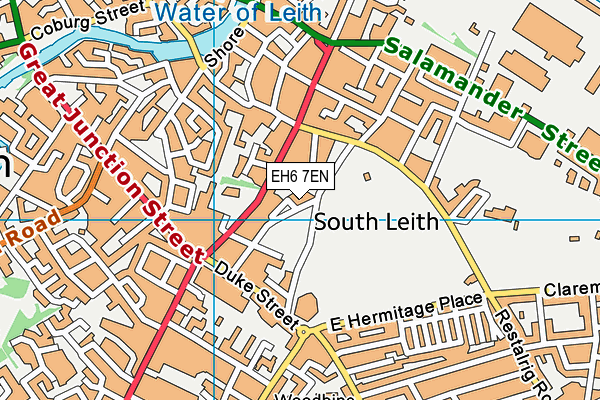 EH6 7EN map - OS VectorMap District (Ordnance Survey) EH6 7EN map - OS VectorMap District (Ordnance Survey)