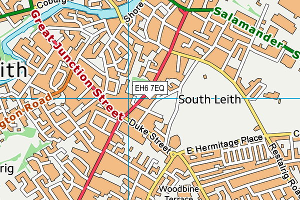 EH6 7EQ map - OS VectorMap District (Ordnance Survey) EH6 7EQ map - OS VectorMap District (Ordnance Survey)
