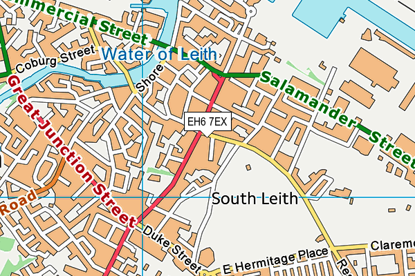 EH6 7EX map - OS VectorMap District (Ordnance Survey) EH6 7EX map - OS VectorMap District (Ordnance Survey)
