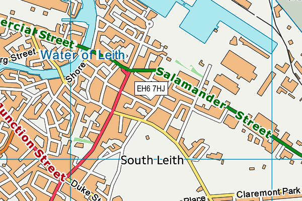EH6 7HJ map - OS VectorMap District (Ordnance Survey) EH6 7HJ map - OS VectorMap District (Ordnance Survey)