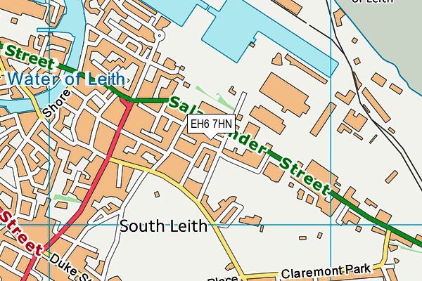 EH6 7HN map - OS VectorMap District (Ordnance Survey) EH6 7HN map - OS VectorMap District (Ordnance Survey)