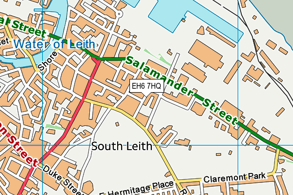 EH6 7HQ map - OS VectorMap District (Ordnance Survey) EH6 7HQ map - OS VectorMap District (Ordnance Survey)