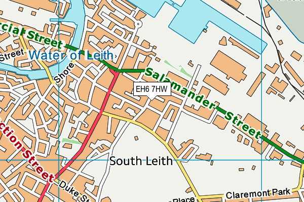 EH6 7HW map - OS VectorMap District (Ordnance Survey) EH6 7HW map - OS VectorMap District (Ordnance Survey)