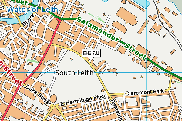 EH6 7JJ map - OS VectorMap District (Ordnance Survey) EH6 7JJ map - OS VectorMap District (Ordnance Survey)