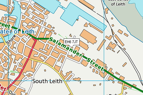 EH6 7JT map - OS VectorMap District (Ordnance Survey) EH6 7JT map - OS VectorMap District (Ordnance Survey)