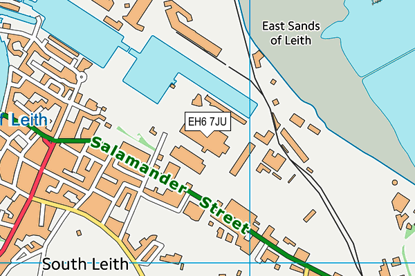 EH6 7JU map - OS VectorMap District (Ordnance Survey) EH6 7JU map - OS VectorMap District (Ordnance Survey)