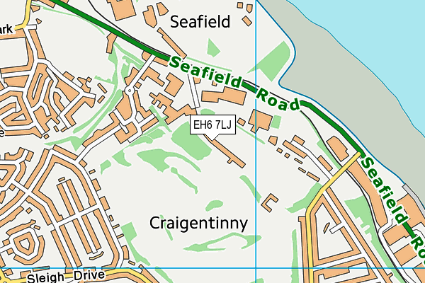 EH6 7LJ map - OS VectorMap District (Ordnance Survey) EH6 7LJ map - OS VectorMap District (Ordnance Survey)