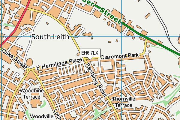 EH6 7LX map - OS VectorMap District (Ordnance Survey) EH6 7LX map - OS VectorMap District (Ordnance Survey)