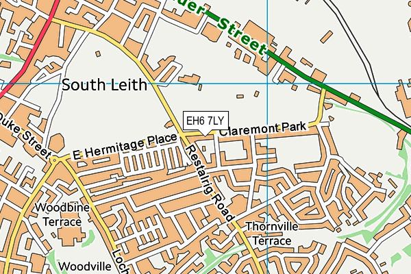 EH6 7LY map - OS VectorMap District (Ordnance Survey) EH6 7LY map - OS VectorMap District (Ordnance Survey)