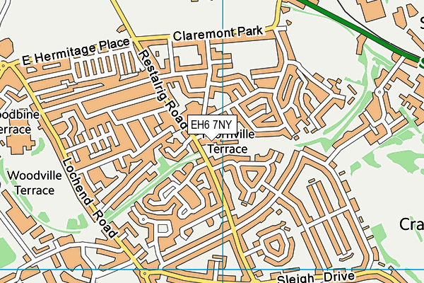 EH6 7NY map - OS VectorMap District (Ordnance Survey) EH6 7NY map - OS VectorMap District (Ordnance Survey)