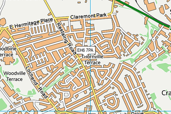 EH6 7PA map - OS VectorMap District (Ordnance Survey) EH6 7PA map - OS VectorMap District (Ordnance Survey)
